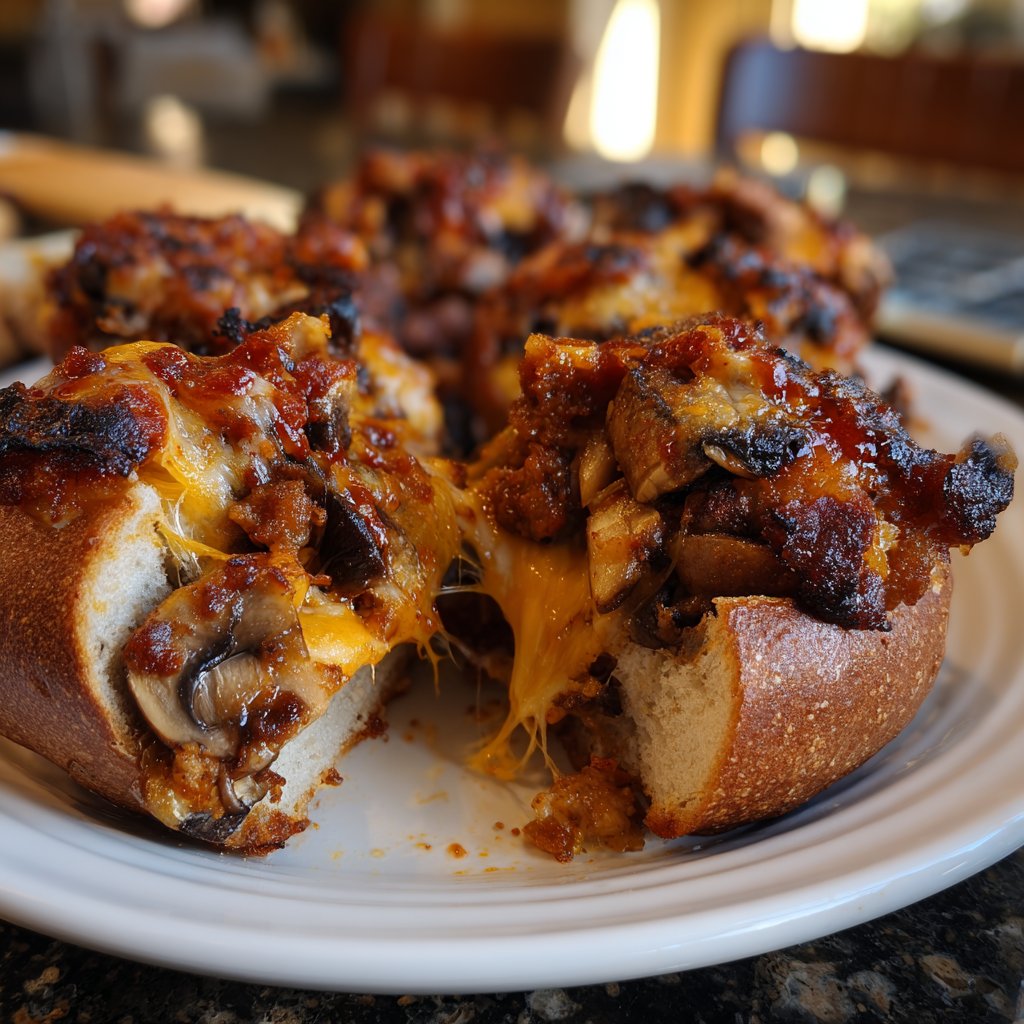 Easy Slider BBQ Mushroom Smash