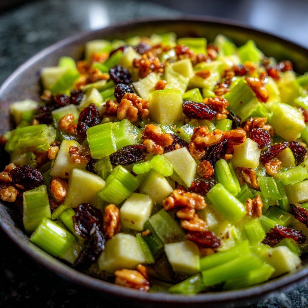 Celery Apple Raisin Salad