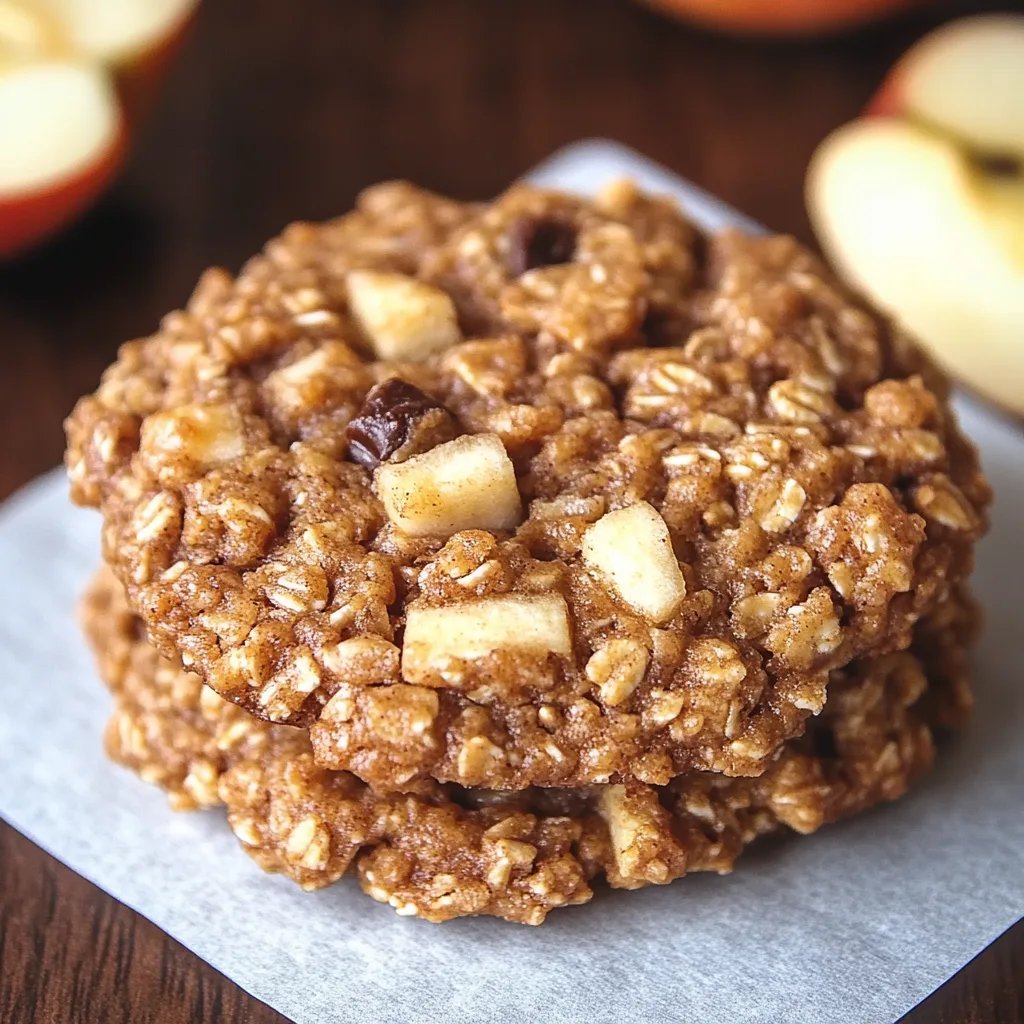 Easy & Healthy Apple Pie Oatmeal Cookies Recipe