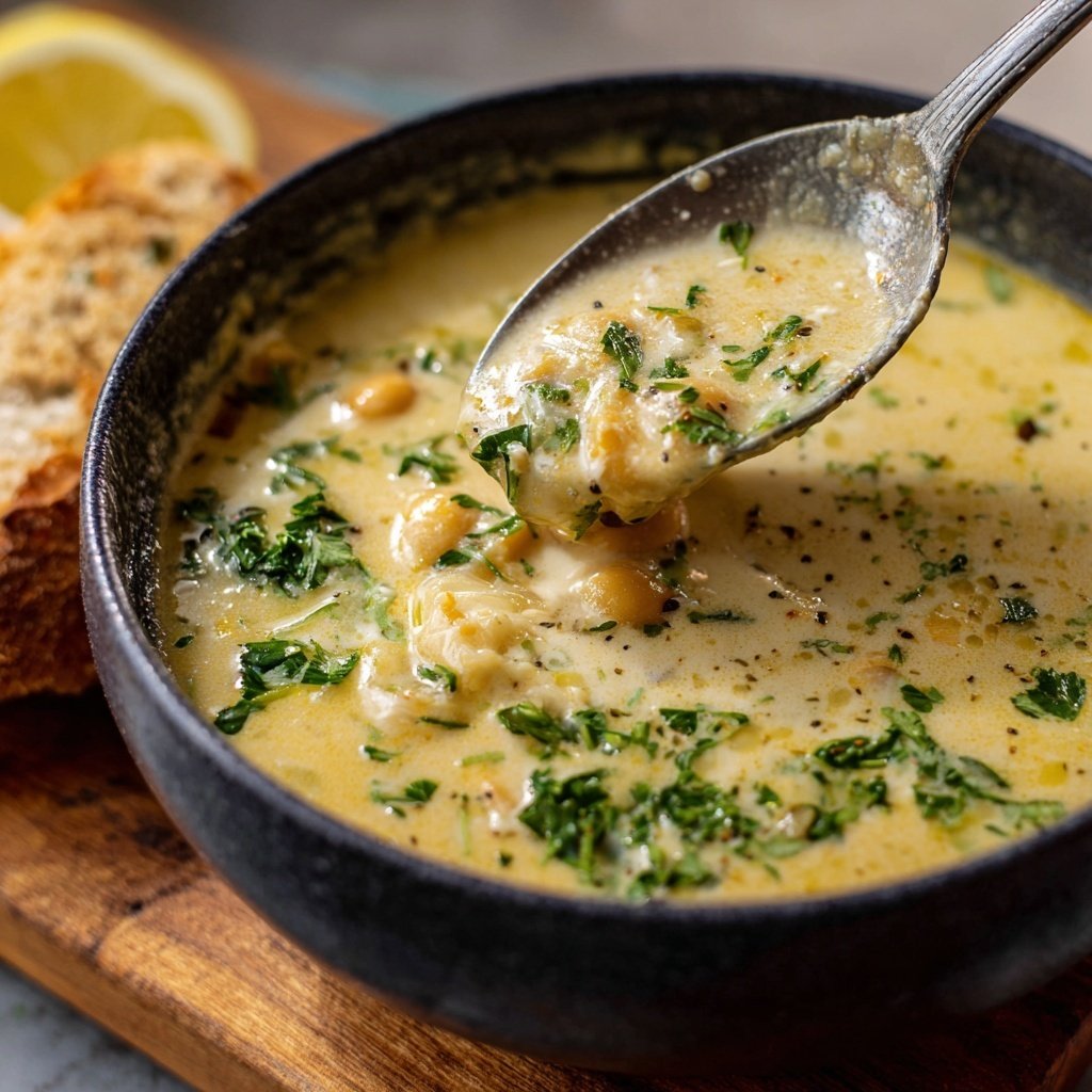 Creamy Lemon Chickpea Soup