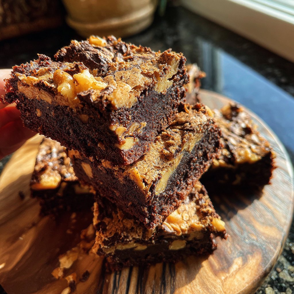 Cottage Cheese Brownies with Walnuts