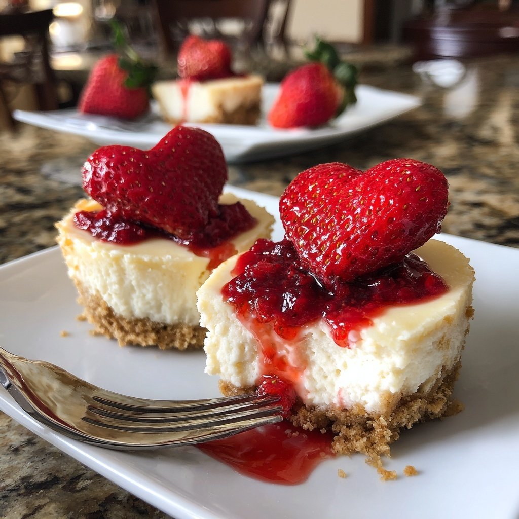 Valentines Treats Mini Cheesecakes