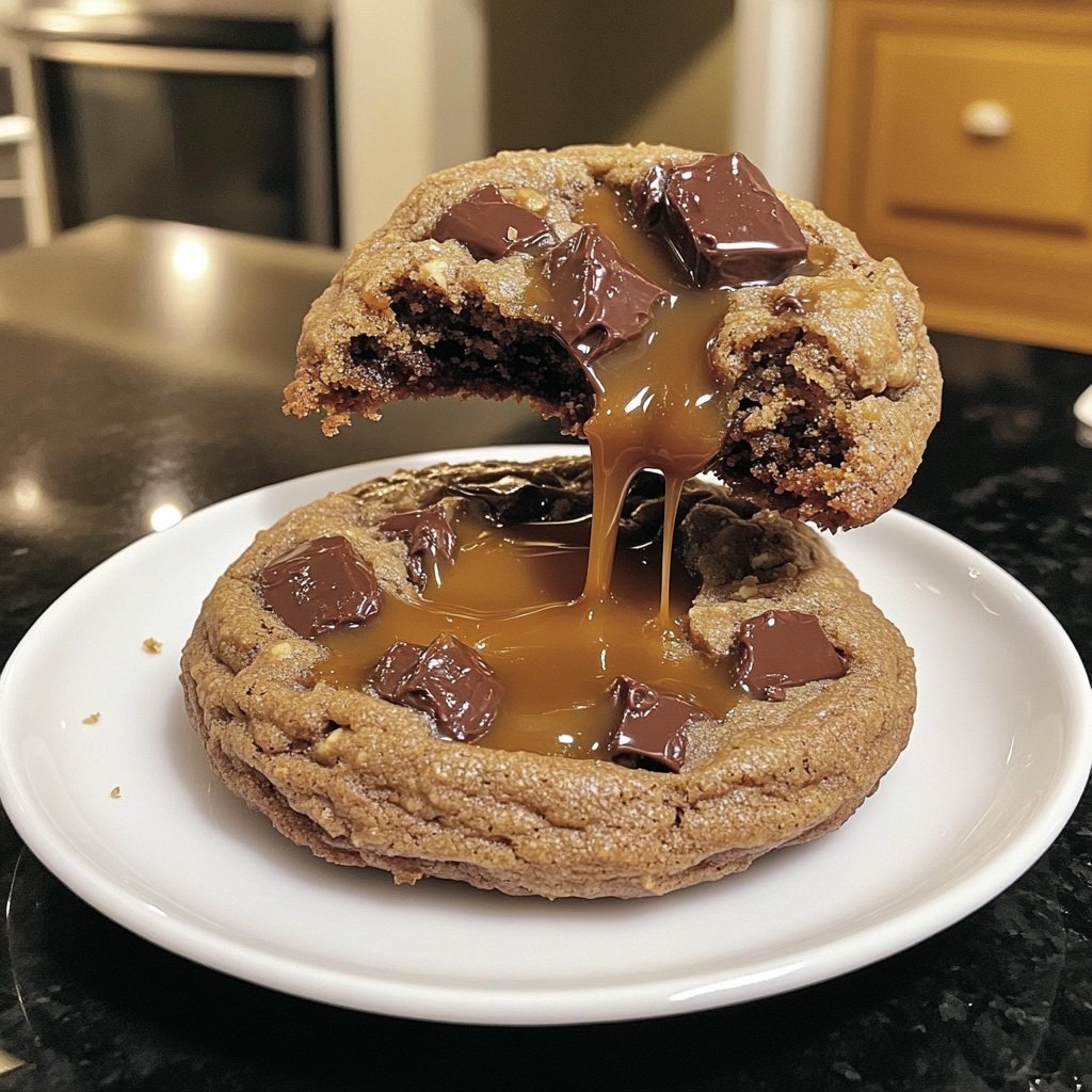 Salted Caramel Chocolate Cookies