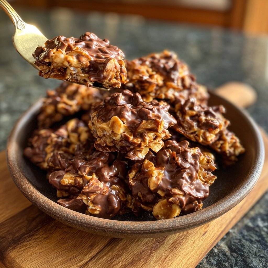 Chocolate Coconut Peanut Clusters