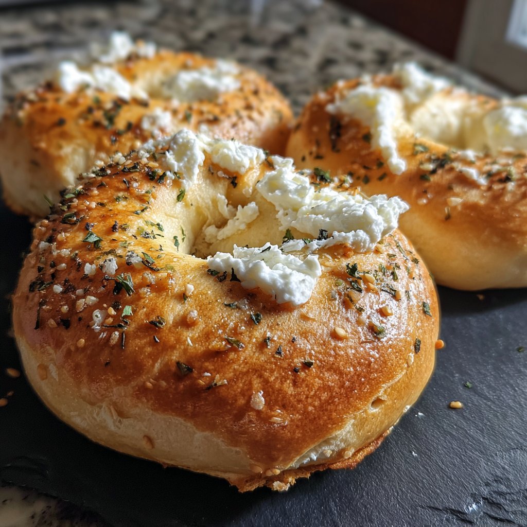 High Protein Bagels With Greek Yogurt