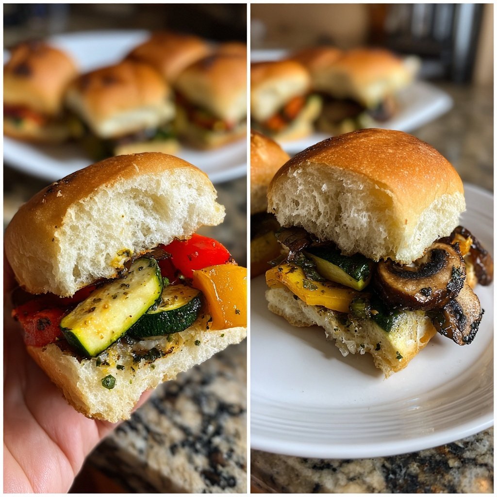 Grilled Vegetable Sliders
