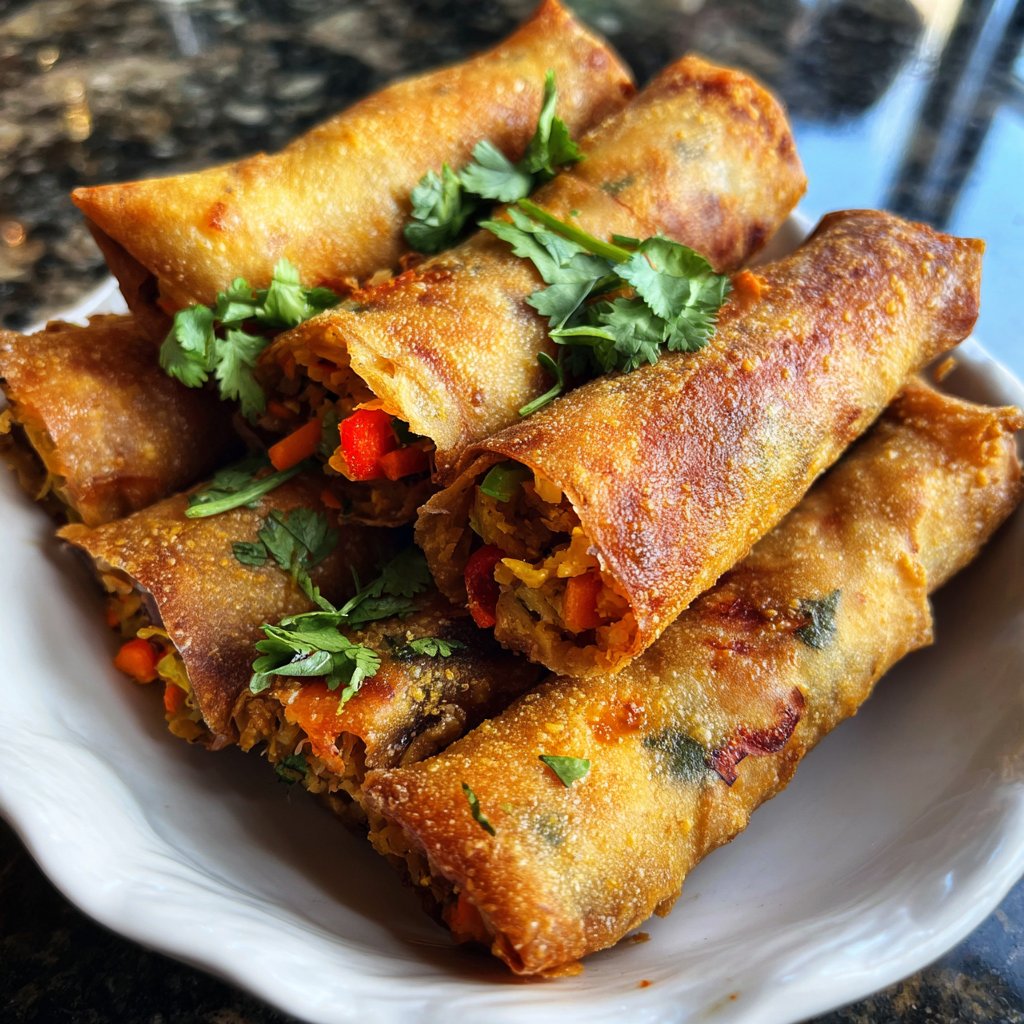 Super Bowl Veggie Spring Rolls