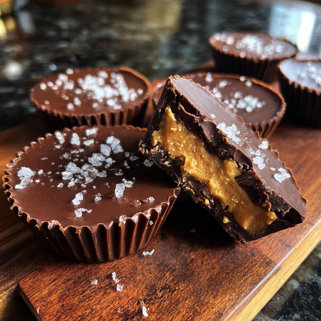 Homemade Reese’s Cups with Sea Salt
