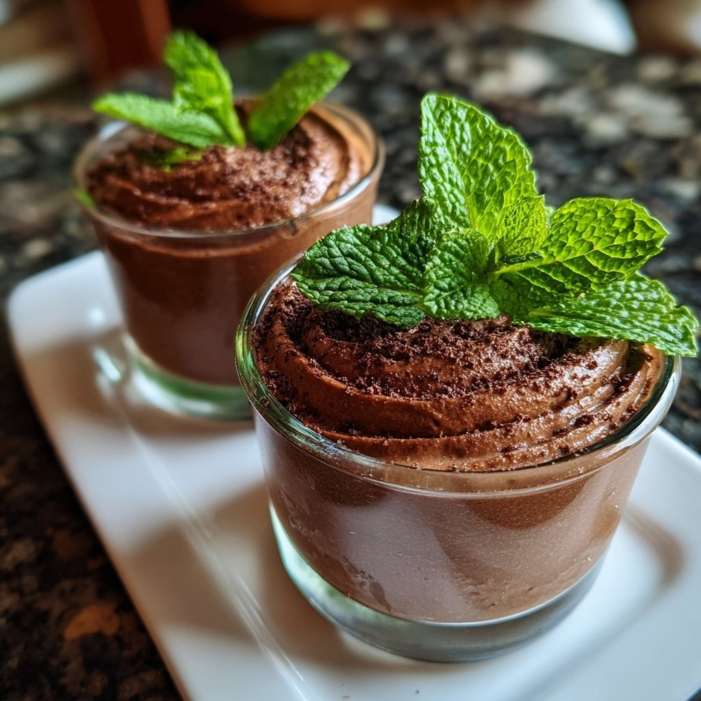 Chocolate Mint Dessert Cups