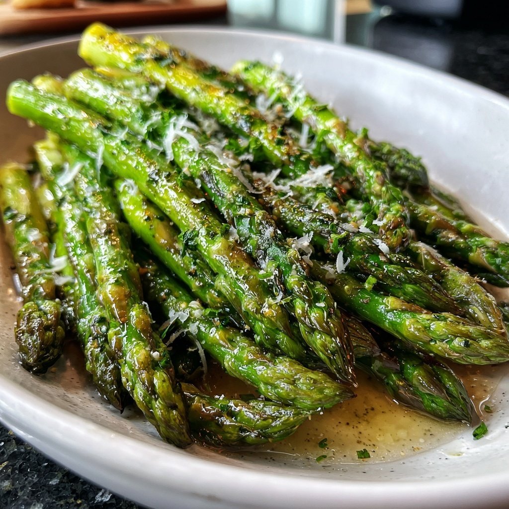 Lemon Butter Asparagus with Parmesan