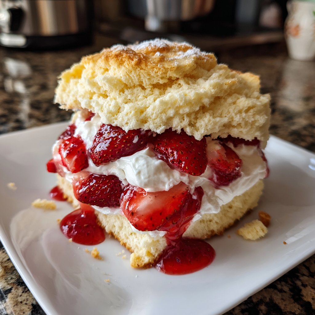 Classic Strawberry Shortcake From Scratch