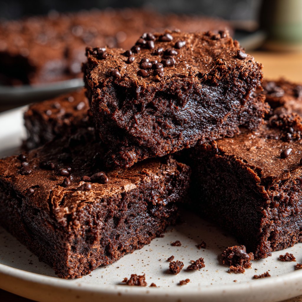 Cottage Cheese Brownies with Cocoa Nibs