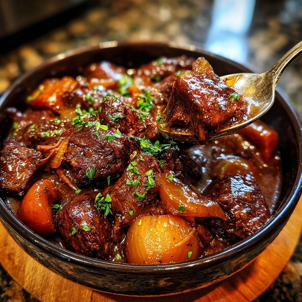 Slow Cooker Beef Bourguignon