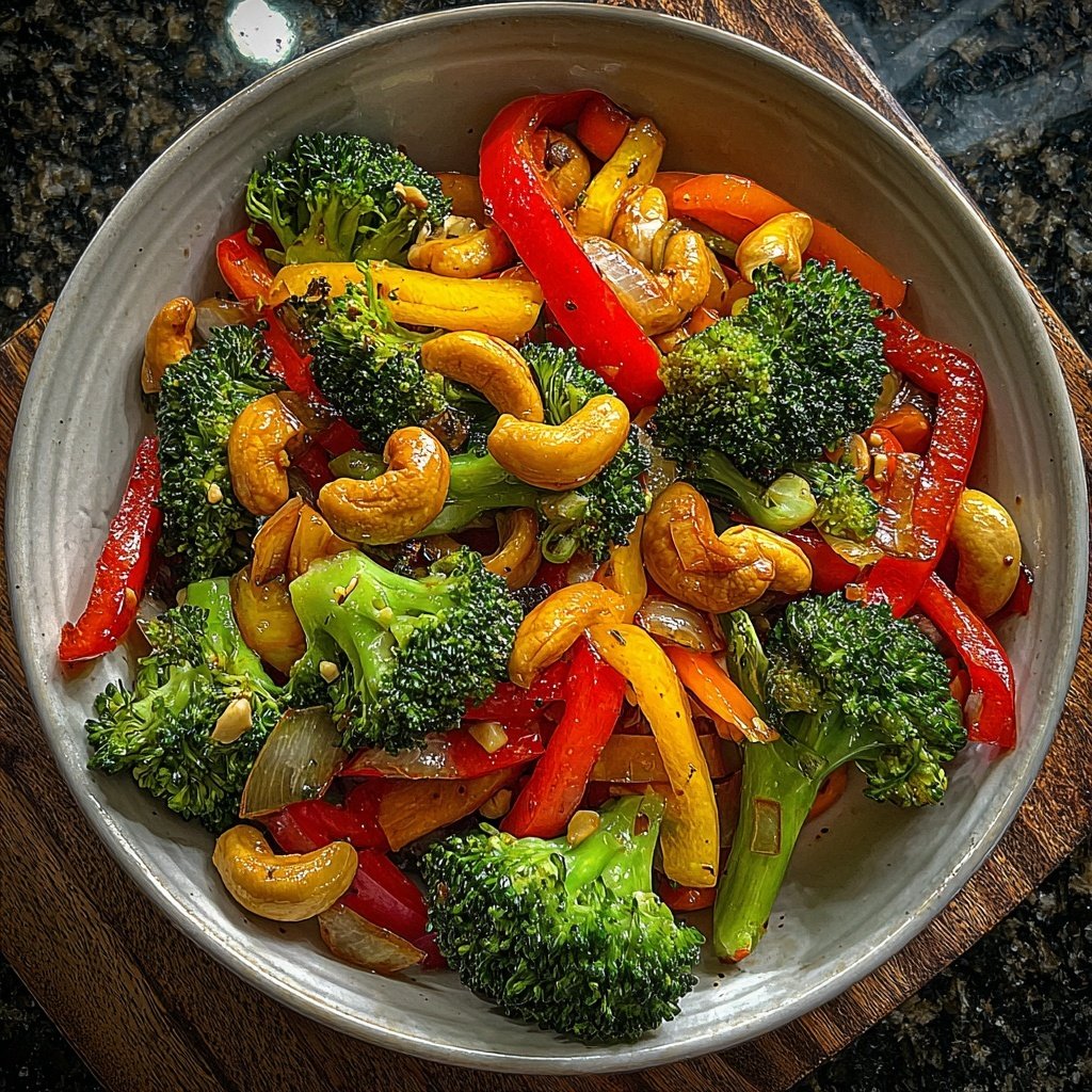 Vegetable Stir Fry With Cashews