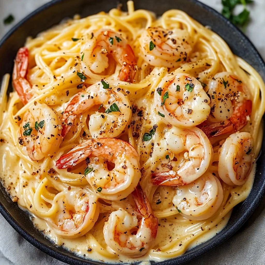 Creamy Garlic Shrimp Pasta