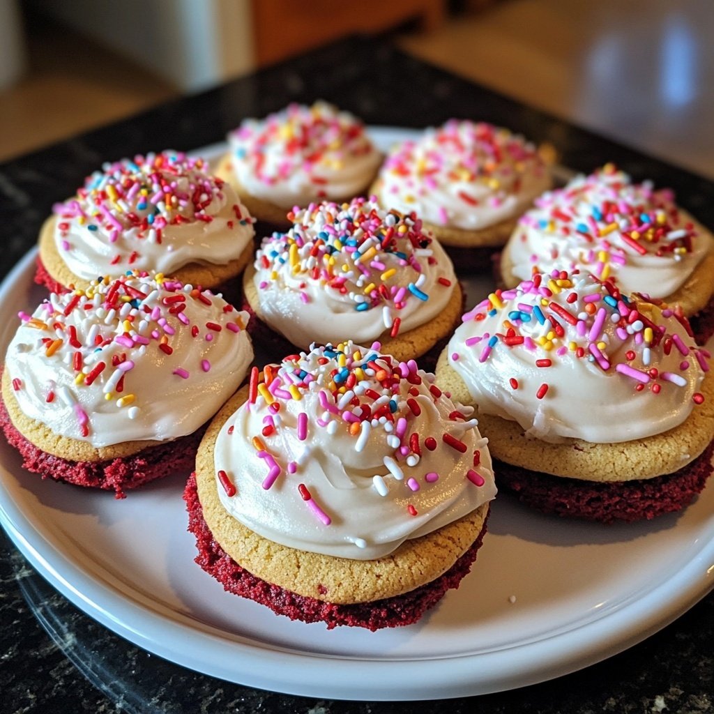 Crumbl Copycat Red Velvet Cupcake Cookies